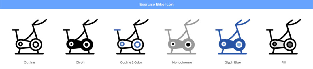 Exercise Bike Icon