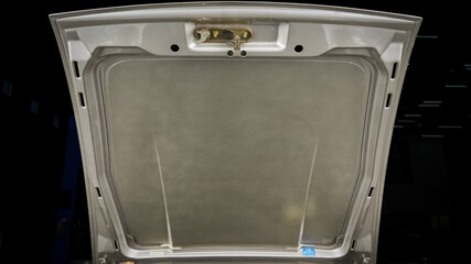 Hood of a car open