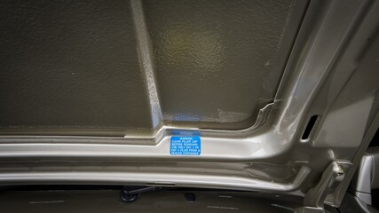 Dot 4 brake fluid sticker