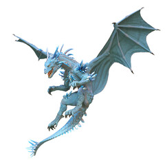 Naklejka premium ドラゴン 3DCG レンダリング