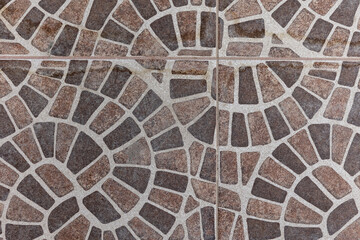Paving tile background. A sample of concrete tiles