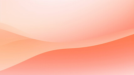 Minimalist gradient backdrop featuring a blend of pastel orange and beige tones. This trendy backdrop exudes a peach fuzz color scheme with abstract, delicate waves. - obrazy, fototapety, plakaty