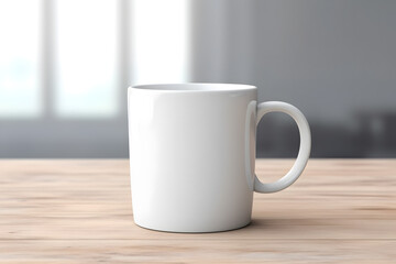 Obraz premium White ceramic mug mock up