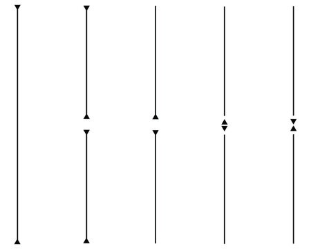 Vertical divider line collection