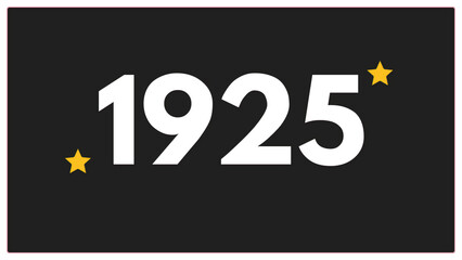 Vintage 1925 birthday, Made in 1925 Limited Edition, born in 1925 birthday design. 3d rendering flip board year 1925.