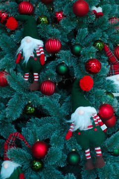 The beautiful christmas tree decoration