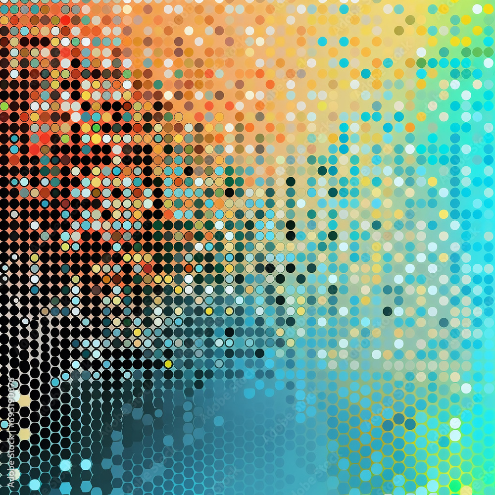 Aufkleber abstract colorful background with dots. vector illustration. eps 10.ai.