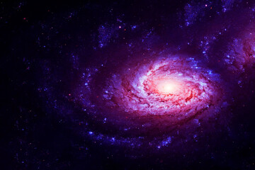 Obraz premium Spiral galaxy in space. Elements of this image furnished by NASA