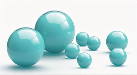 blue and white eggs on white