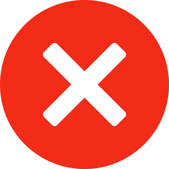 Obraz premium Red cross symbol icon