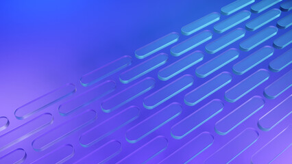 3D rendered glass shapes a bright background.  A minimal abstract scene with geometrical forms. Illustration of abstract flow, data and processes.