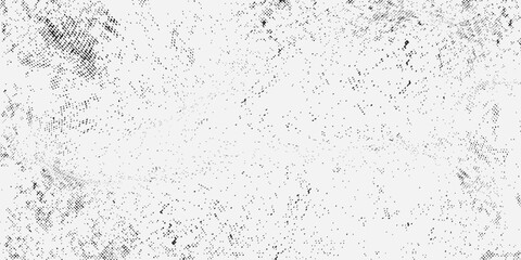 Grunge background black and white. Texture of chips, cracks, scratches, scuffs, dust, dirt. Dark monochrome surface. Old vintage vector pattern