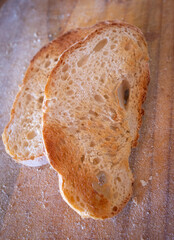 Delicious sourdough bread slice