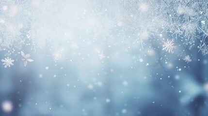Obraz premium winter is a magic season. beautiful photorealistic wallpaper with copy space for text