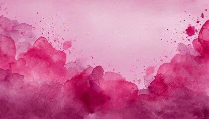 pink background texture watercolor stains and blotches on border mauve pink paper with burgundy valentine s day color