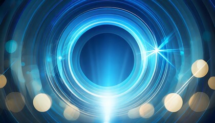 blue light circle abstract background