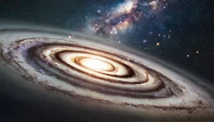 Foto op Canvas bright spiral galaxy with stars in space galaxy andromeda sci fi high quality space wallpaper elements of this image furnished by nasa © Kelsey