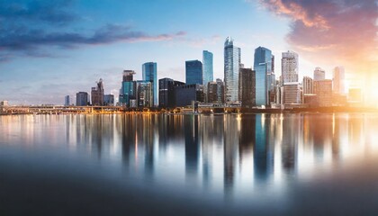 modern cityscape panoramic background