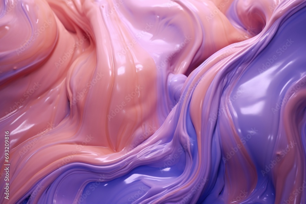 Poster abstract background with orange and purple swirls. liquid flowing paint.. ideal for use as a backgro