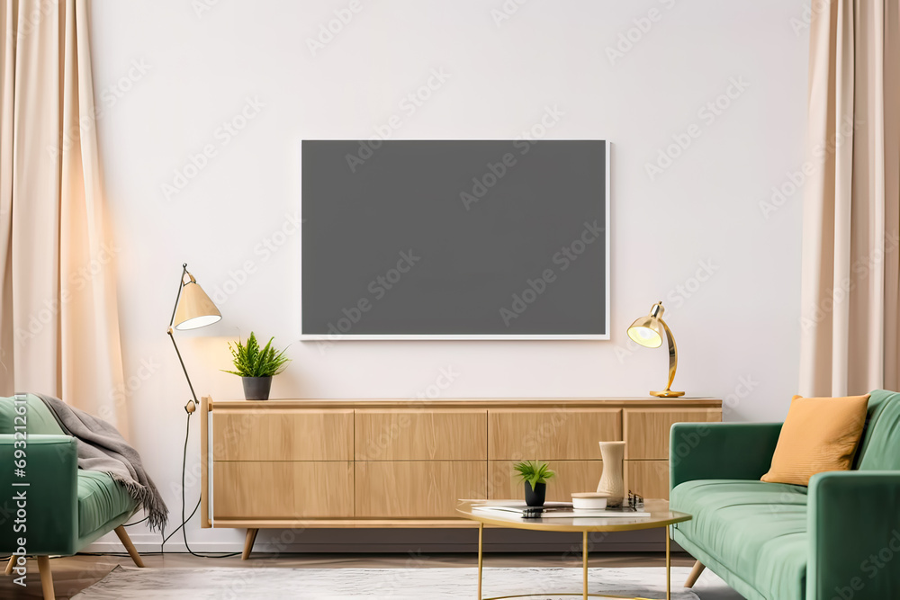 Poster design canvas, background with a versatile mockup, providing an ideal space for text and creative de