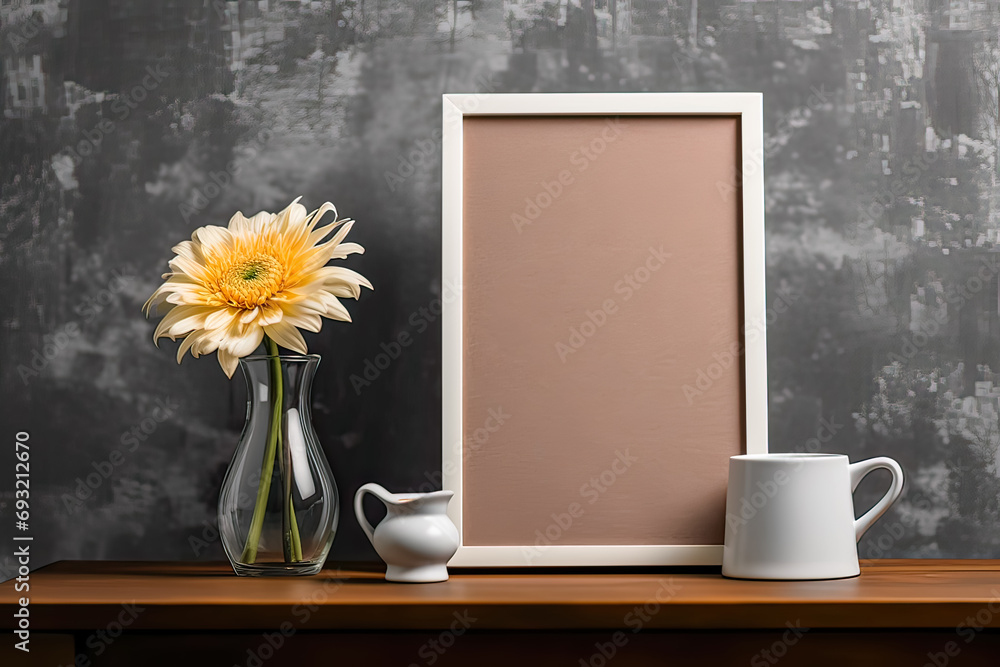 Poster design canvas, background with a versatile mockup, providing an ideal space for text and creative de