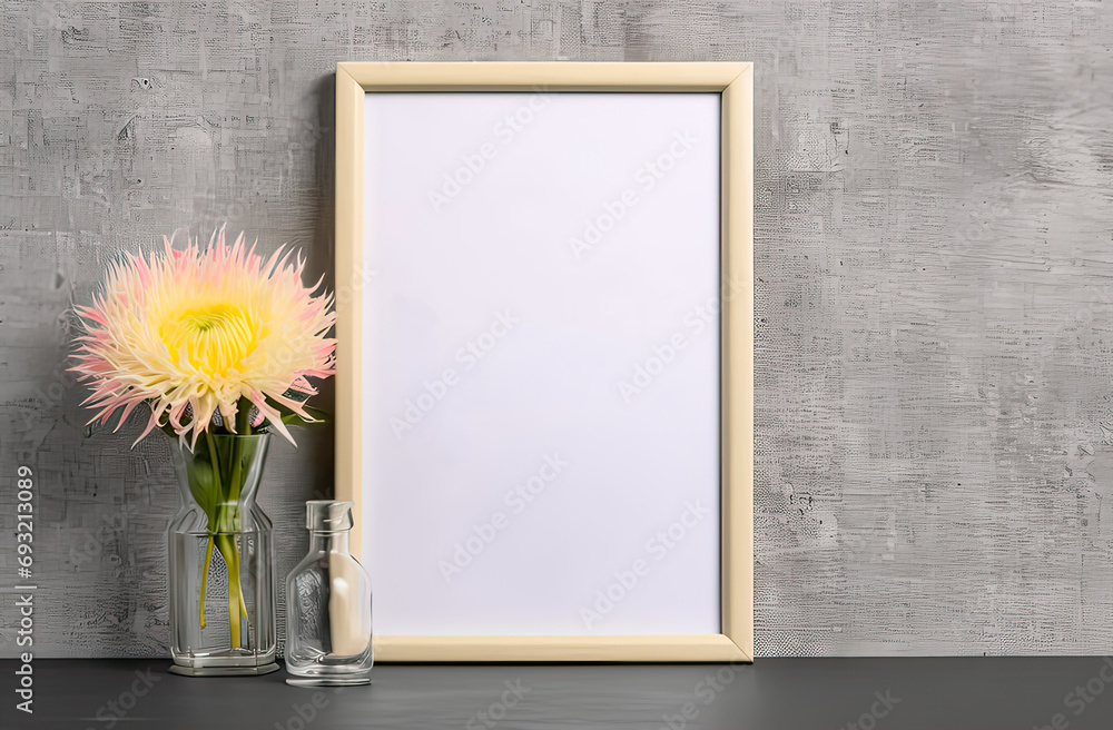 Poster design canvas, background with a versatile mockup, providing an ideal space for text and creative de