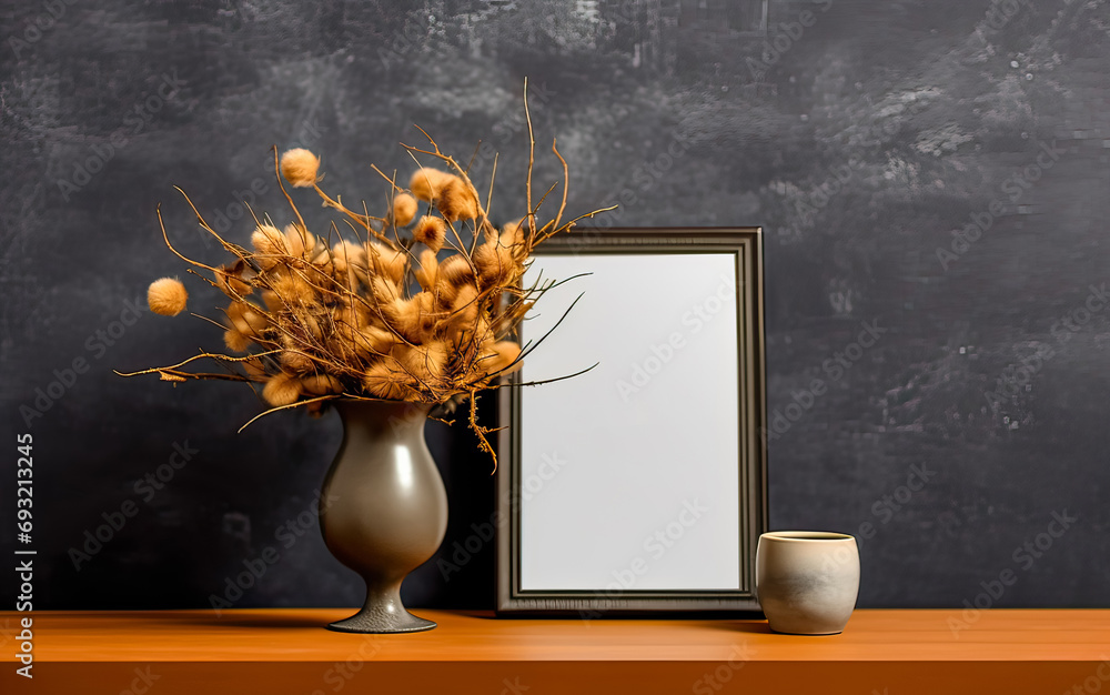 Poster design canvas, background with a versatile mockup, providing an ideal space for text and creative de