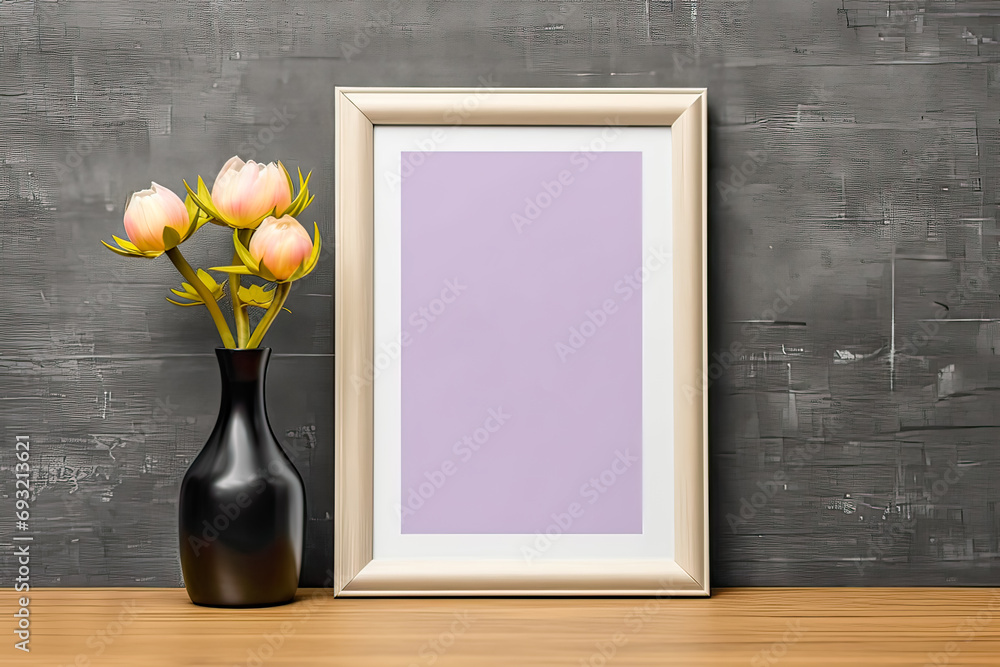 Poster design canvas, background with a versatile mockup, providing an ideal space for text and creative de