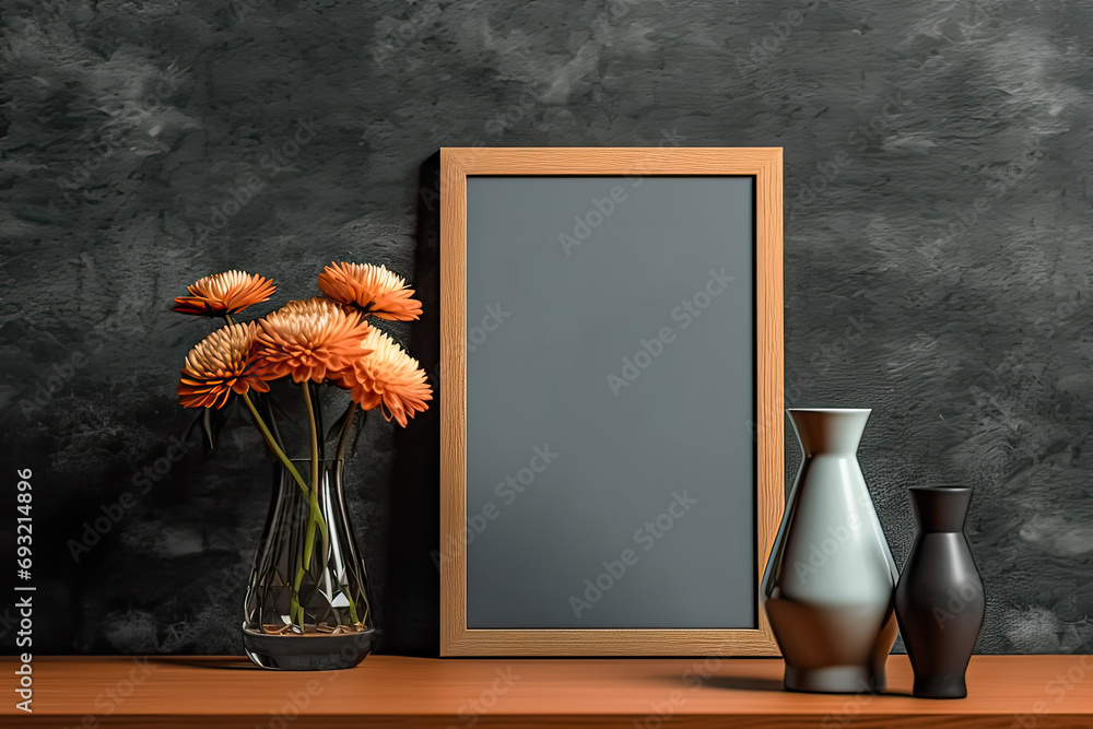Poster design canvas, background with a versatile mockup, providing an ideal space for text and creative de
