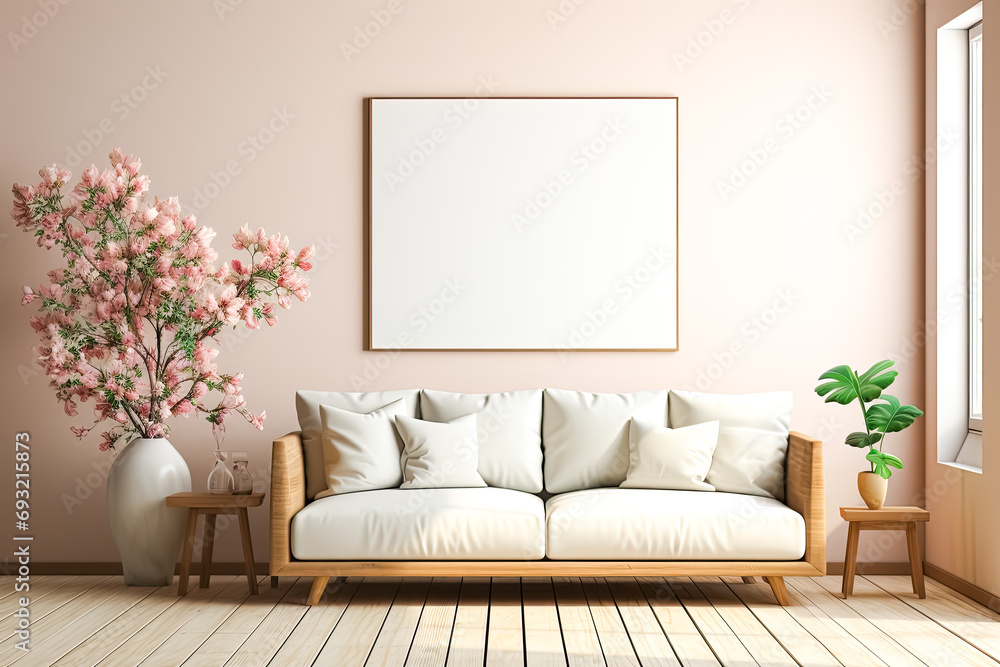 Poster design canvas, background with a versatile mockup, providing an ideal space for text and creative de