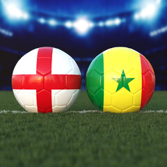 England vs. Senegal Soccer Match