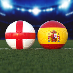 England vs. Spain Soccer Match