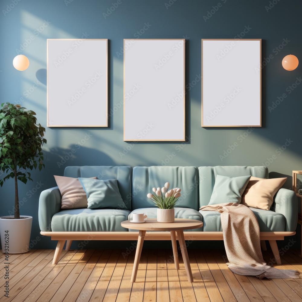 Poster design canvas, background with a versatile mockup, providing an ideal space for text and creative de