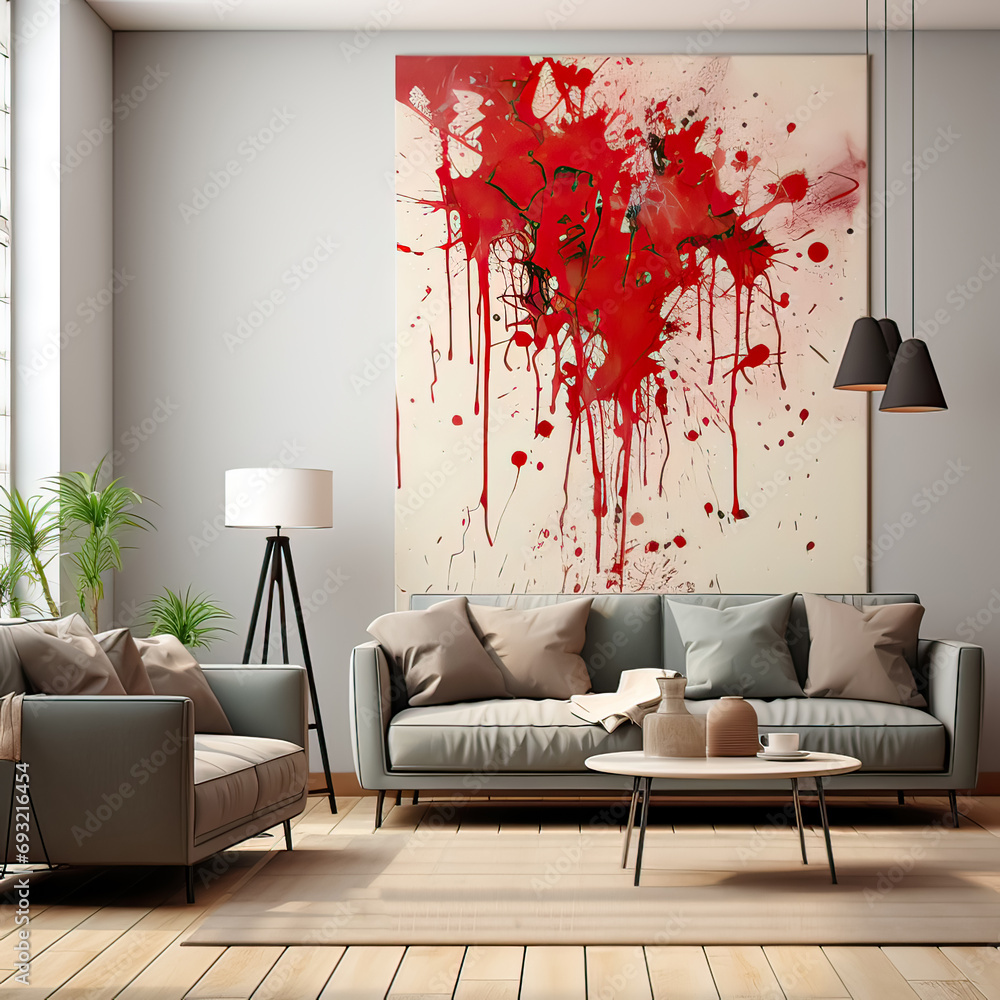 Poster design canvas, background with a versatile mockup, providing an ideal space for text and creative de