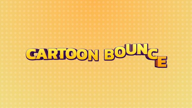 Bouncy 3D Cartoon Text Title Intro