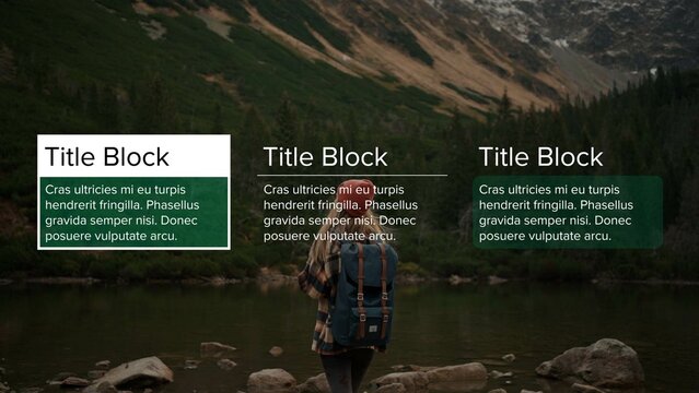 Modern Text Block with 3 Design Styles