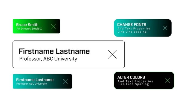 Retro Lower Third with Window Interface Animation