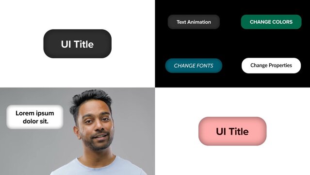 UI Title Overlay with Inner Shadow
