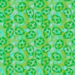 Easter eggs seamless pattern for wrapping paper and fabrics and kids clothes print and kitchen textiles