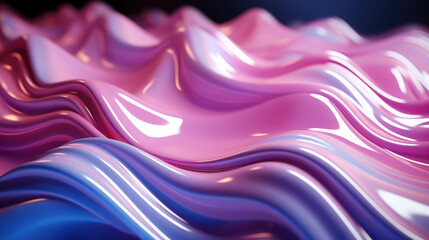 abstract background, metal wave, illustration, natural form, water, bends, 3D graphics, hologram, tape, silicone, pattern, ornament, design, creative, art, wallpaper, curves, pink, purple, neon, blue
