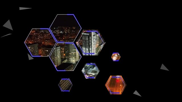 Modern Hexagon Grid Professional Slideshow