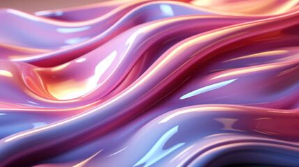 abstract background, metal wave, illustration, natural form, water, bends, 3D graphics, hologram, tape, silicone, pattern, ornament, design, creative, art, wallpaper, curves, pink, purple, neon, blue