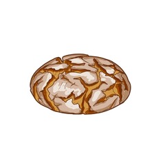 broa bread illustration on white background - 693227209