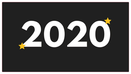 Vintage 2020 birthday, Made in 2020 Limited Edition, born in 2020 birthday design. 3d rendering flip board year 2020.