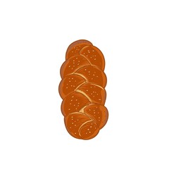 challah bread illustration - 693227465