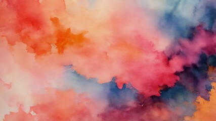 watercolor hand painted background peach. Created with Generative Ai technology