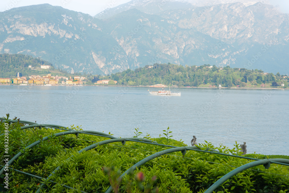 Sticker Lake Como view to Menaggio