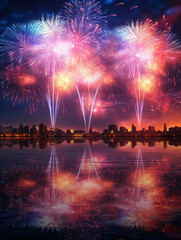 New Year's Elegance: A Sparkling Celebration Underneath Glittering Lights, Ringing in the Fresh Beginnings of a Promising Year