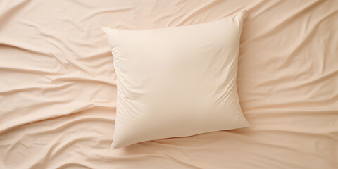 Pillow on a bed surface