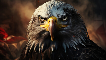 The bald eagle is a symbol of freedom, power, and majesty.